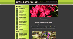 Desktop Screenshot of levnerostliny.cz